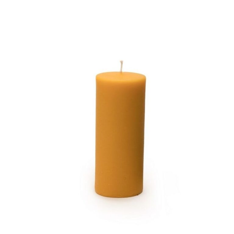 dipam bijenwas stompkaars Ø7,8 x 19 cm 1 kaars