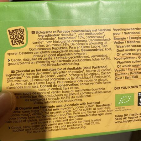 Milk Hazelnut Bio - 200 gram