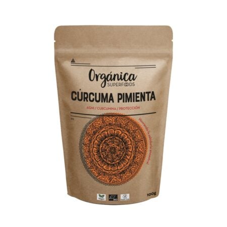 Kurkuma met zwarte peper Organica Superfoods 100 gram