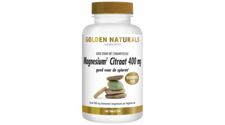 golden naturals magnesium citraat 400mg