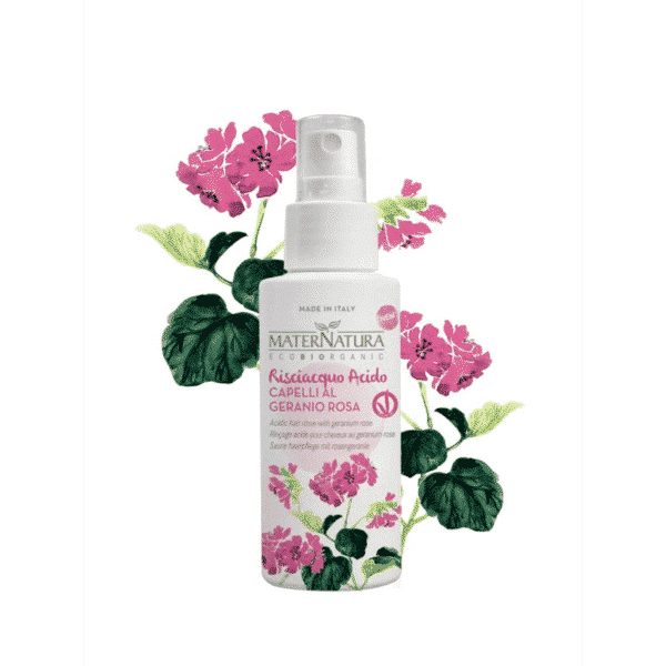 MaterNatura - Acidic hair rinse with geranium rose (150 ml)