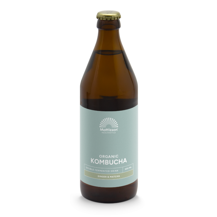 Mattisson Kombucha Gember & Matcha Double Fermented Bio 500 ml