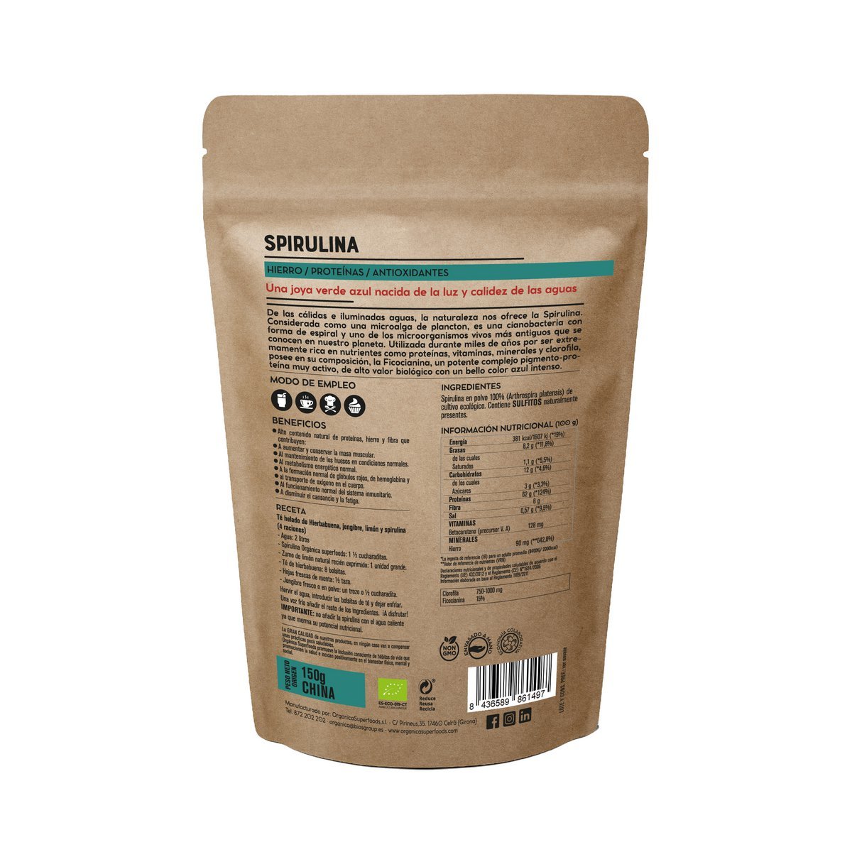 organica superfoods biologisch spirulina poeder 150 gram superfoodmartk.nl 1.jpg