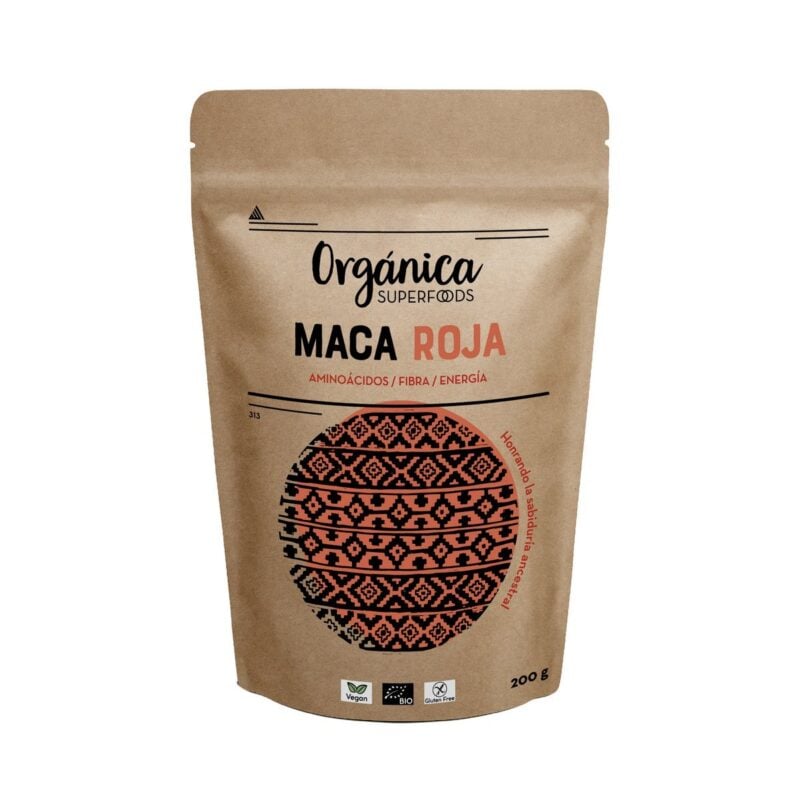 biologische rode macapoeder 200 gram