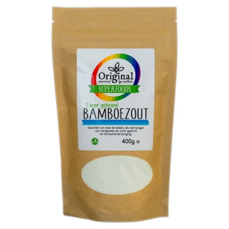 original superfoods bamboezout 1 x gebrand 400 gram