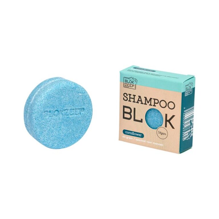 blokzeep Shampoo bar Cornflower - 60 gram - te koop bij Superfoodmarkt.nl