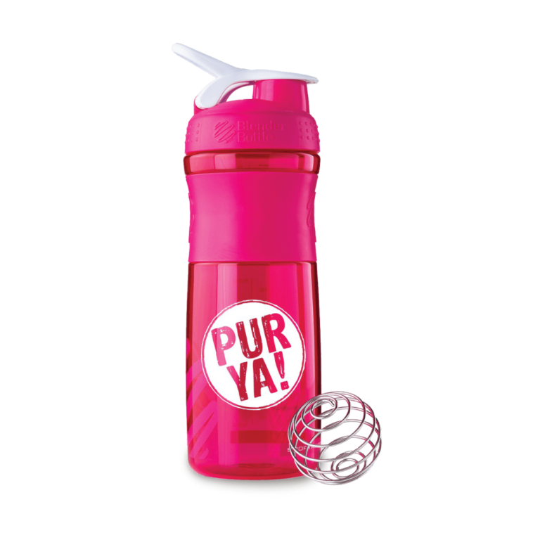 blauwe waterfles met blender ball 760 ml (kopie)