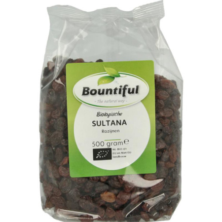 biologische sultana rozijnen 500 gram