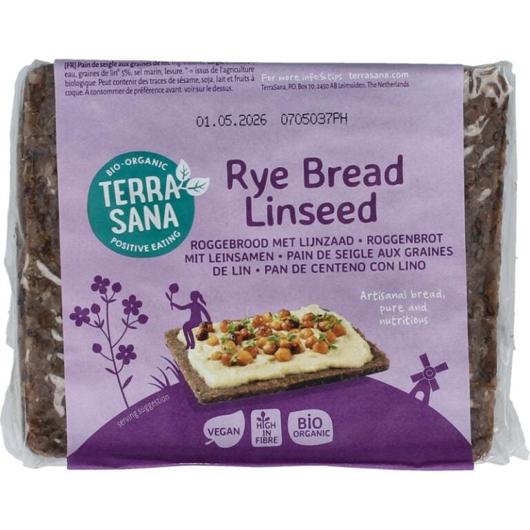 roggebrood met lijnzaad 500 gram