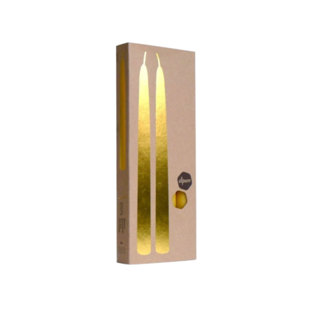 bijenwas dinerkaars in geschenkverpakking Ø2,2 x 30cm dipam